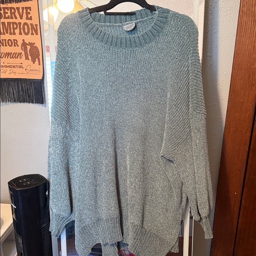 ARULA Soft Knit Blue Sweater